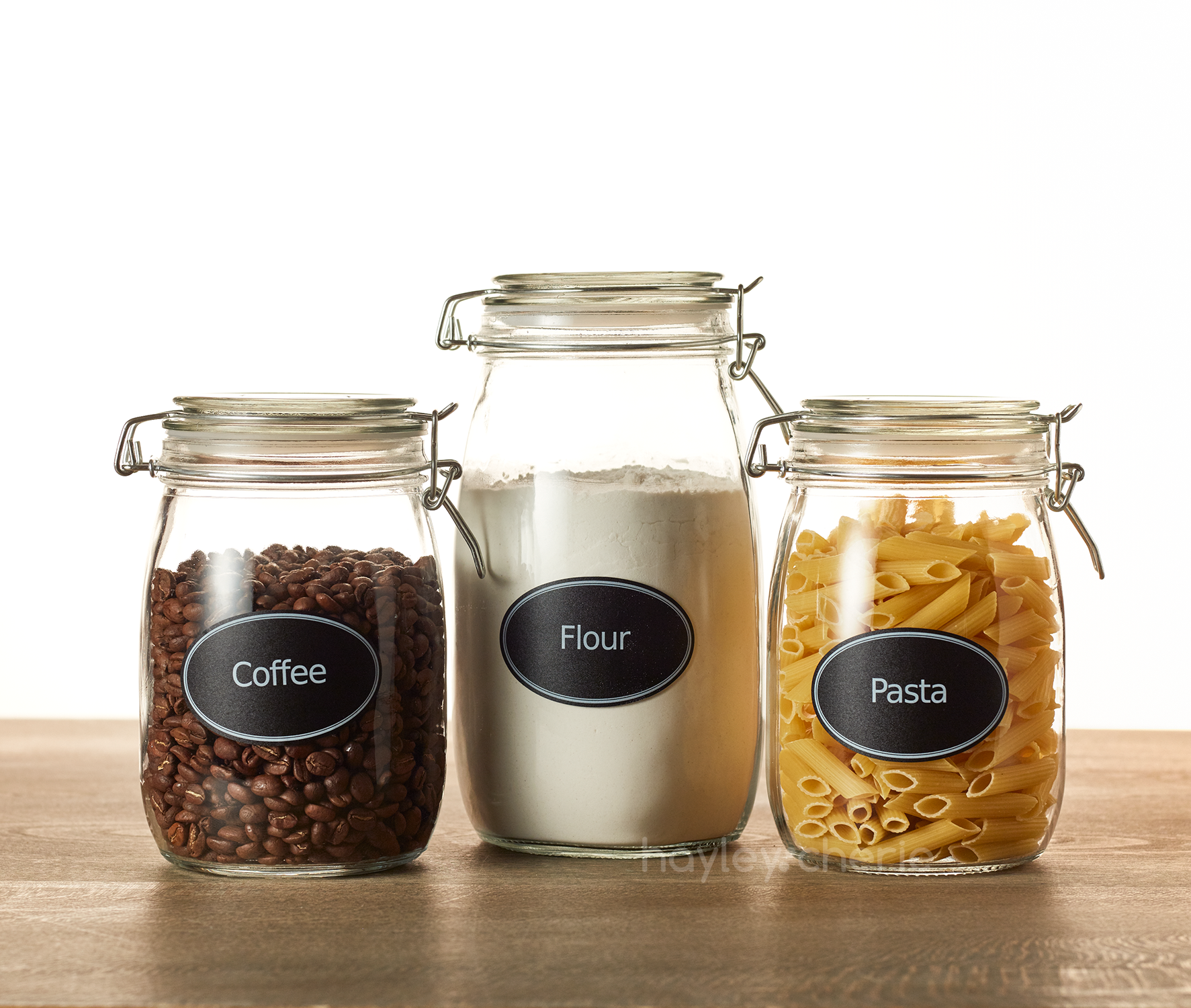  Hayley Cherie - 6 oz Large Square Glass Spice Jars (Set of 10)  - Chalkboard Labels, Stainless Steel Lids and Large & Small Shaker Inserts:  Home & Kitchen