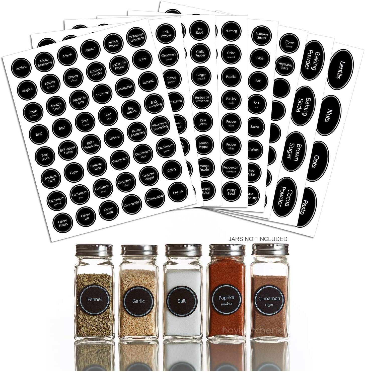 Spice Jar Labels - Blank or Custom