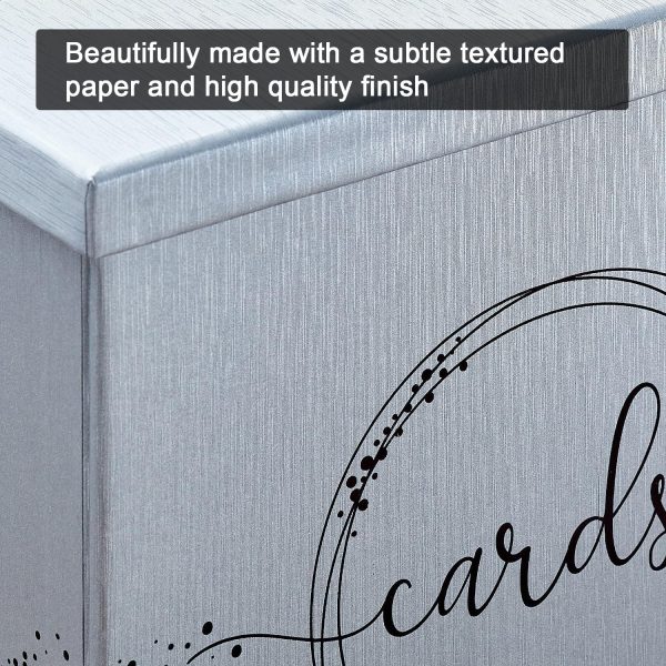 Silver Wedding Gift Card Box